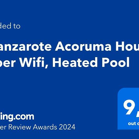 Eslanzarote Acoruma House, Super Wifi, Heated Pool Güime Exterior foto